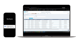 Webpatient mobile and laptop